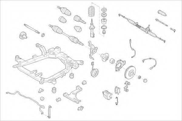 Подвеска колеса OPEL-16971-F DELPHI