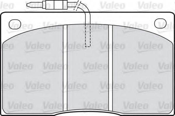 Комплект тормозных колодок 540101 VALEO