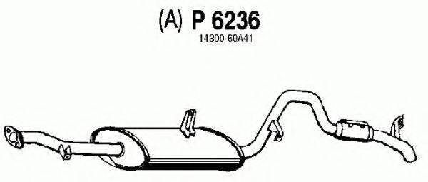 Глушитель выхлопных газов конечный P6236 FENNO