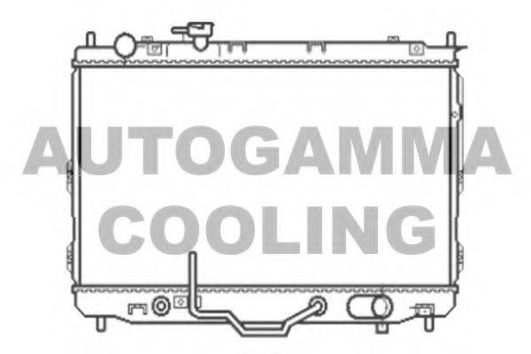 Радиатор, охлаждение двигателя 105802 AUTOGAMMA