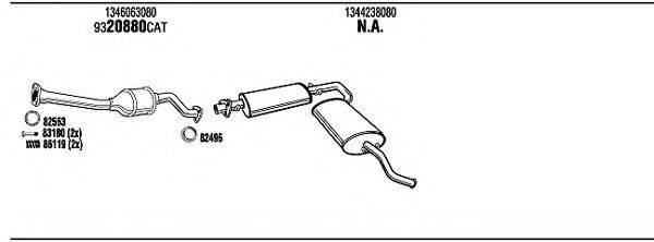 Система выпуска ОГ FIT16654B WALKER