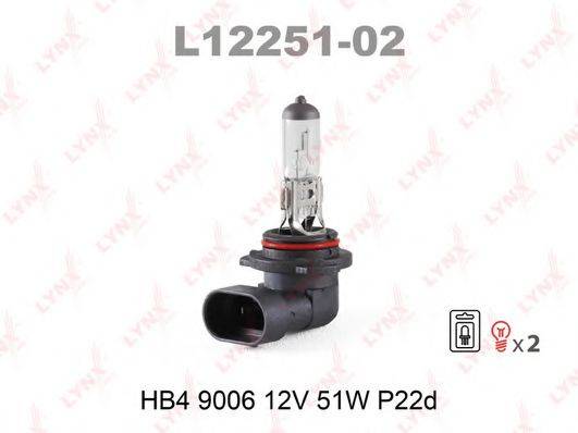Лампа накаливания, фара с авт. системой стабилизации L12251-02 LYNXauto