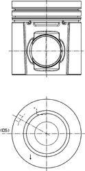 Поршень 40496600 KOLBENSCHMIDT