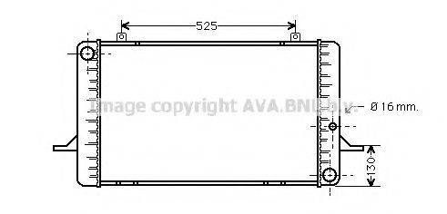 Радиатор, охлаждение двигателя FD2049 AVA QUALITY COOLING