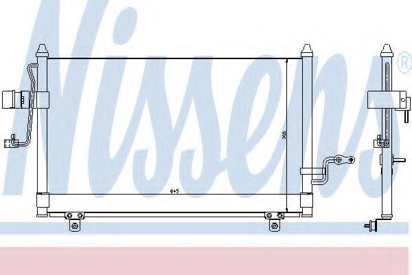 Конденсатор, кондиционер 94455 NISSENS