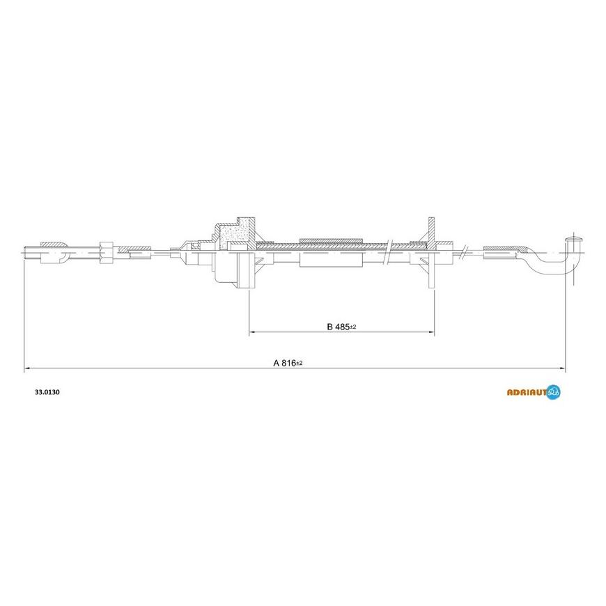 Трос сцепления 33.0130 ADRIAUTO