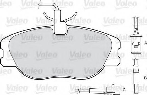 Комплект тормозных колодок 540533 VALEO