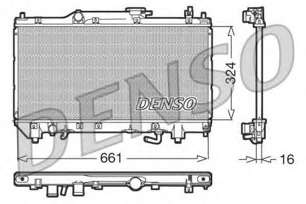 Радиатор, охлаждение двигателя DRM50017 DENSO