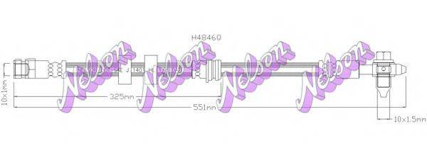 Тормозной шланг H4846Q BROVEX-NELSON