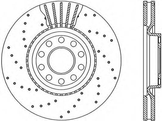 Тормозной диск BDRS1942.25 OPEN PARTS