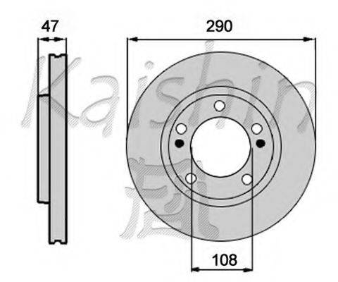 Тормозной диск CBR483 KAISHIN
