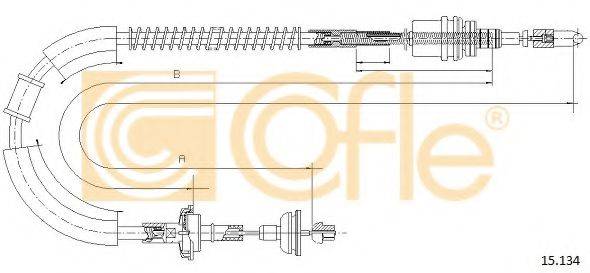 Трос, управление сцеплением 15.134 COFLE