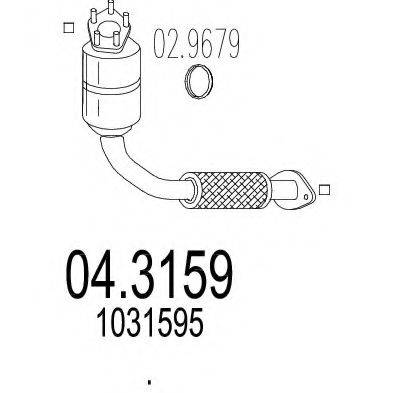 Катализатор 04.3159 MTS