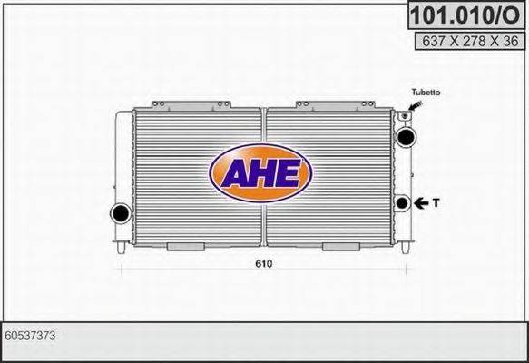 Радиатор, охлаждение двигателя 101.010/O AHE