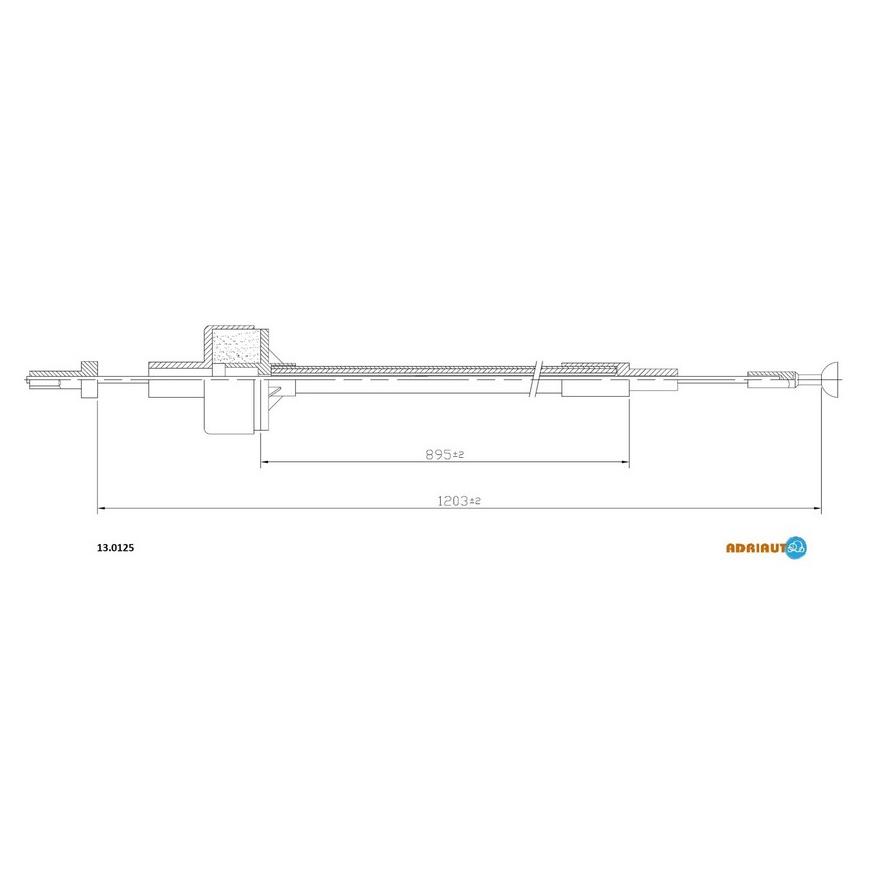 Тросик сцепления Adriauto 13.0125 ADRIAUTO