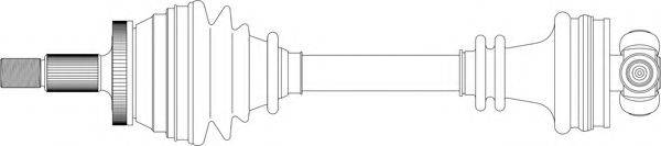 Приводной вал SA3039 GENERAL RICAMBI