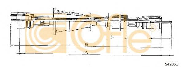 Тросик спидометра S24061 COFLE