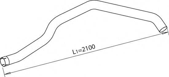 Труба выхлопного газа 48111 DINEX