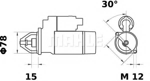 Стартер MS 122 MAHLE ORIGINAL