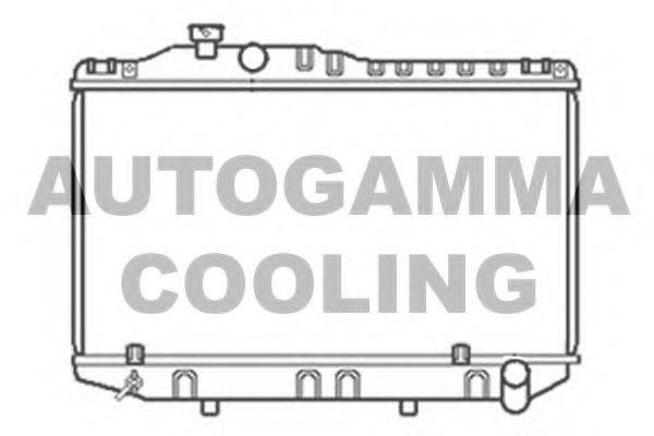 Радиатор, охлаждение двигателя 104724 AUTOGAMMA