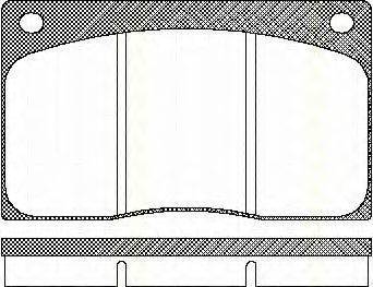 Комплект тормозных колодок, дисковый тормоз 8110 10799 TRISCAN