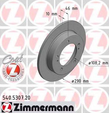 Тормозной диск 540.5307.20 ZIMMERMANN