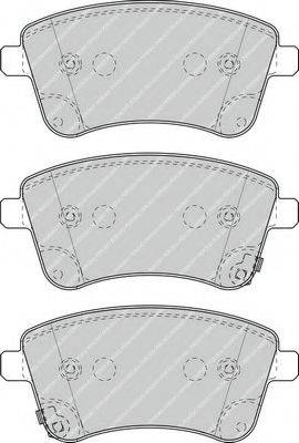 Комплект тормозных колодок, дисковый тормоз FDB4339 FERODO