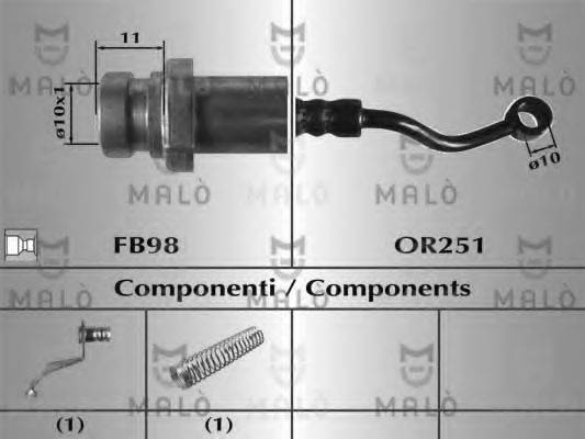 Тормозной шланг 80906 MALO