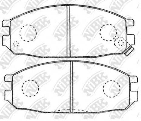 Комплект тормозных колодок PN2149 NiBK