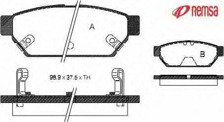 Комплект тормозных колодок 0440.02 METZGER