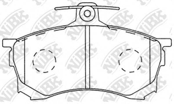 Комплект тормозных колодок, дисковый тормоз PN3102 NiBK