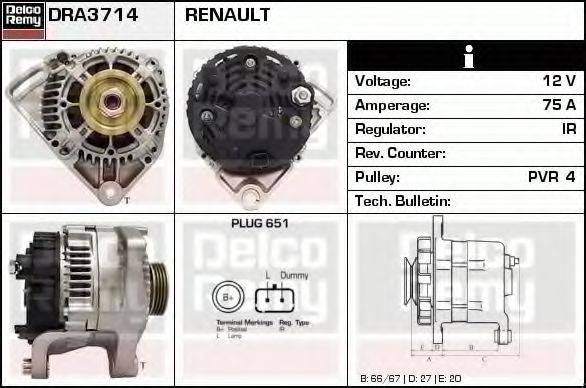 Генератор DRA3714 REMY