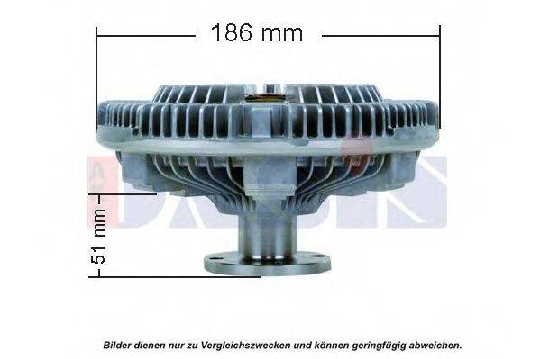 Сцепление, вентилятор радиатора 268044N AKS DASIS