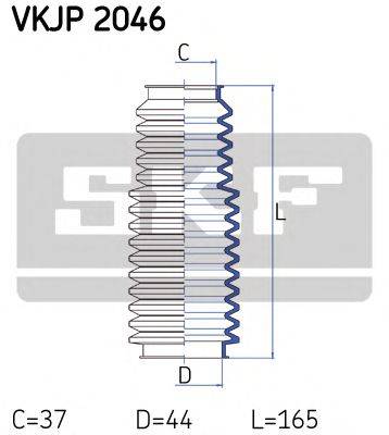 Комплект пылника, рулевое управление VKJP 2046 SKF