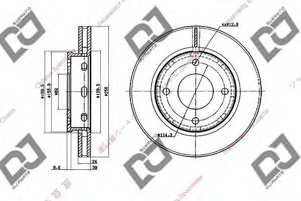 Тормозной диск BD1381 DJ PARTS