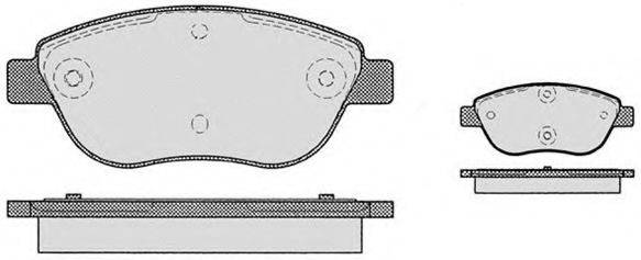 Комплект тормозных колодок, дисковый тормоз RA.0761.1 RAICAM