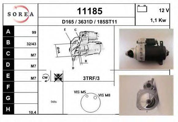 Стартер 11185 EAI