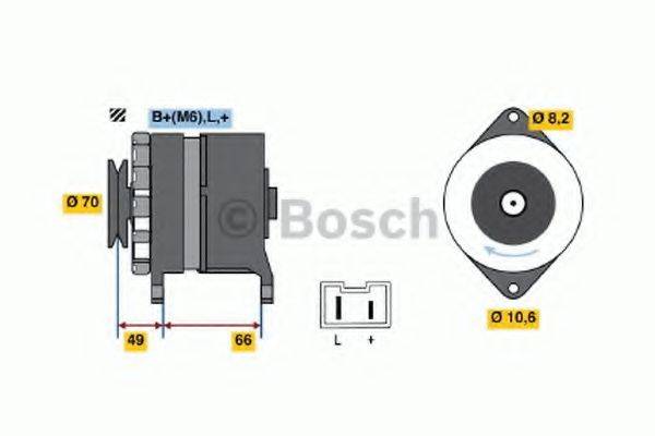 Генератор 0 986 034 801 BOSCH