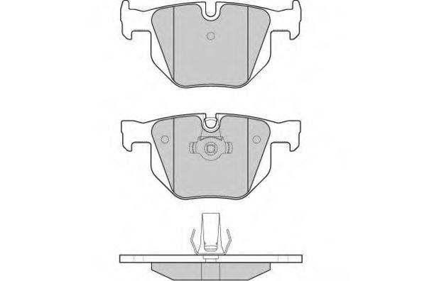 Комплект тормозных колодок, дисковый тормоз 12-1173 E.T.F.