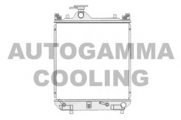 Радиатор, охлаждение двигателя 104709 AUTOGAMMA