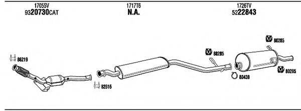 Система выпуска ОГ CI16085 WALKER