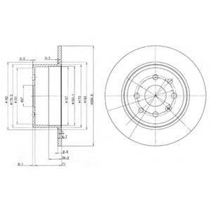 Тормозной диск 14872 LEMFORDER