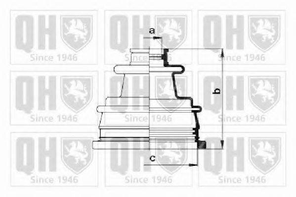 QJB537 QUINTON HAZELL Комплект пылника, приводной вал QJB537 QUINTON HAZELL