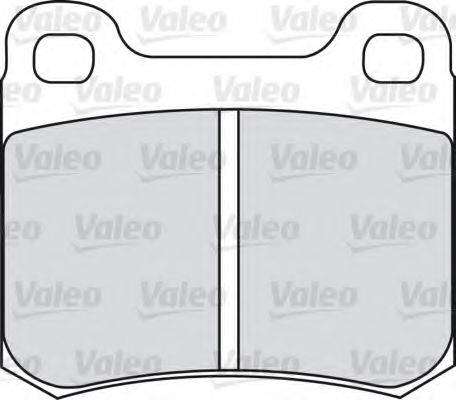 Комплект тормозных колодок 551012 VALEO