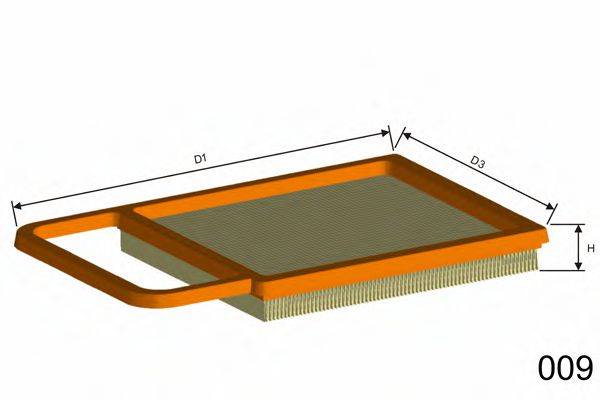 Фильтр воздушный P520A MISFAT