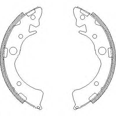Комплект тормозных колодок Z4096.01 WOKING