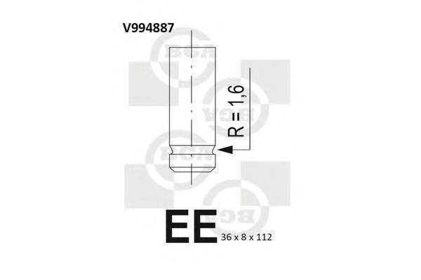 Выпускной клапан V994887 BGA