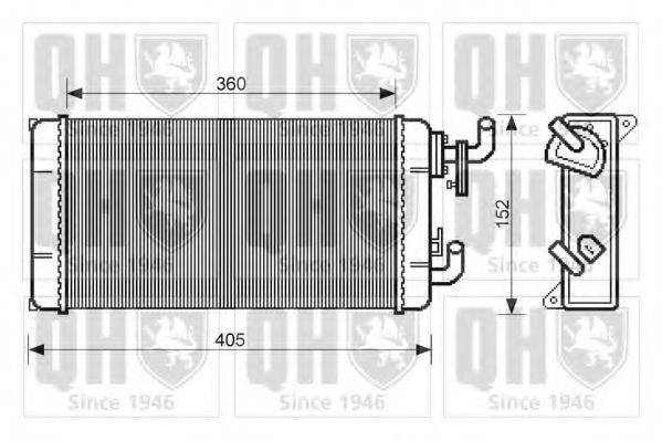 Теплообменник, отопление салона QHR2212 QUINTON HAZELL