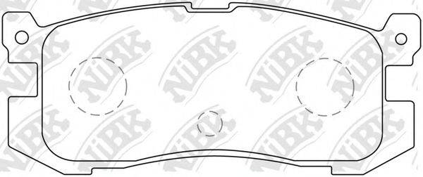 Комплект тормозных колодок PN5195 NiBK