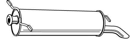 Глушитель выхлопных газов конечный